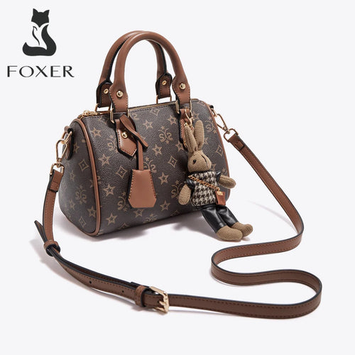 Foxer Vintage Women S Shoulder Handbag Large Pillow Bag Female Crossbody Daily Commute Use