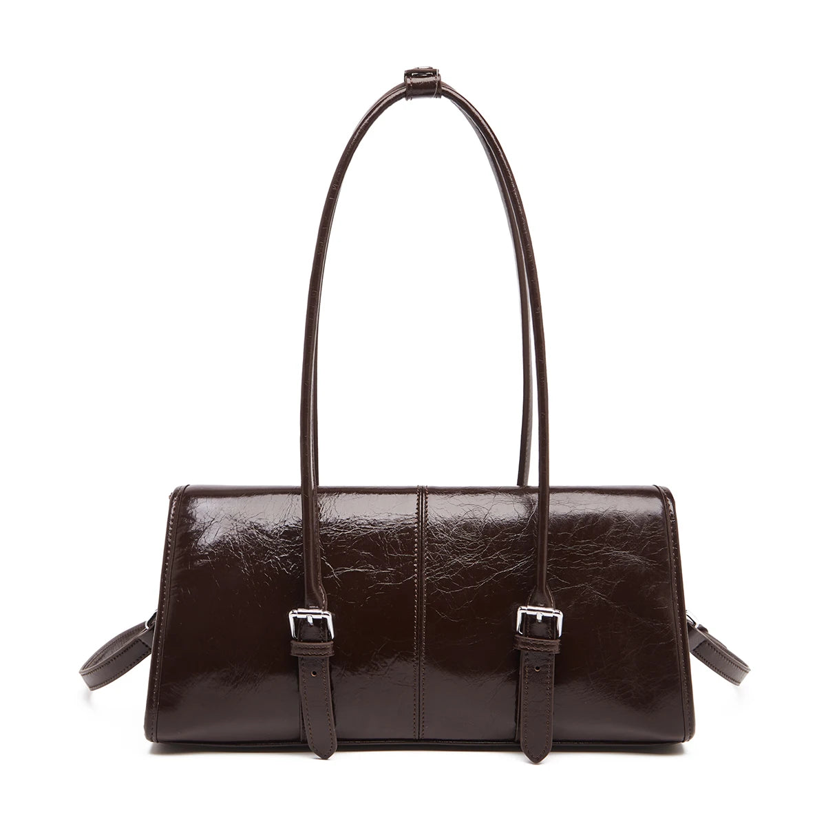 Foxer Women S Shoulder Bag Genuine Leather Retro Female Tote Underarm Versatile Large Capacity