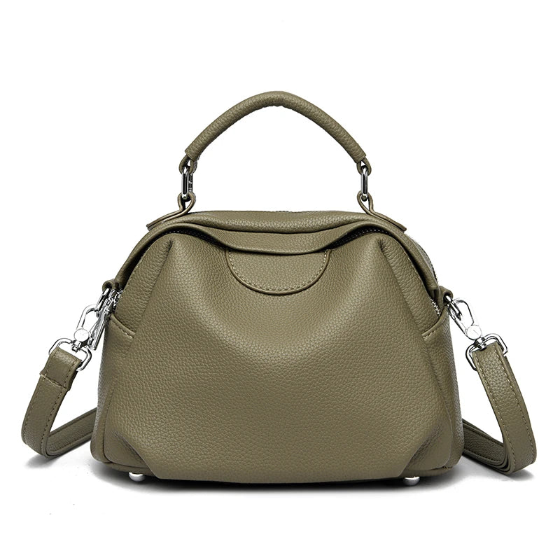 Soft PU Leather Tote Bag – Women's Large Capacity Shoulder Handbag