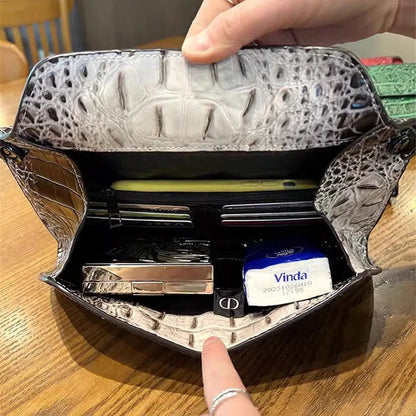 Crocodile Pattern Clutch Envelope Bag for Women