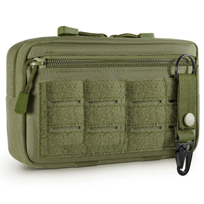 Tactical MOLLE Admin Pouch – Laser-Cut EDC Tool Bag with Flag Patch