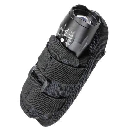 Tactical Flashlight Holster with 360° Rotating Belt Clip