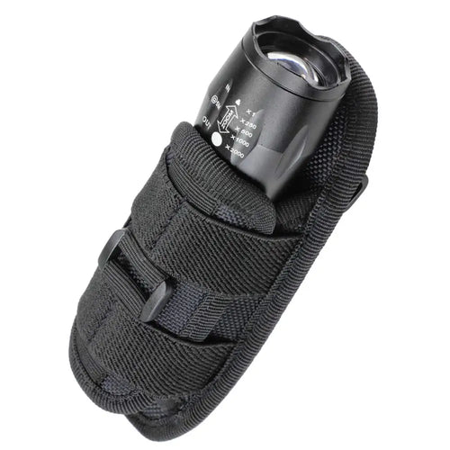 Tactical Flashlight Holster with 360° Rotating Belt Clip