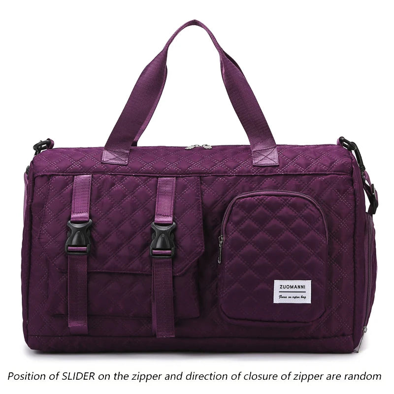 Nylon Travel Duffle Bag – Sports Gym & Overnight Shoulder Bag