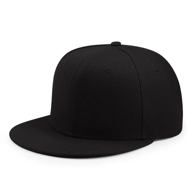 Unisex Baseball Cap Men Women Hip-Hop Flat-Brimmed Outdoor Snapback Hat Flat Brim Trendy Leisure