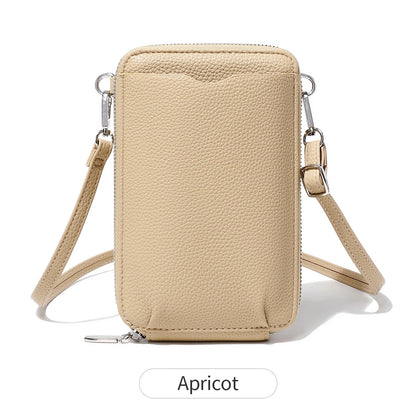 Women's Crossbody Phone Bag & Wallet – PU Leather Shoulder Purse