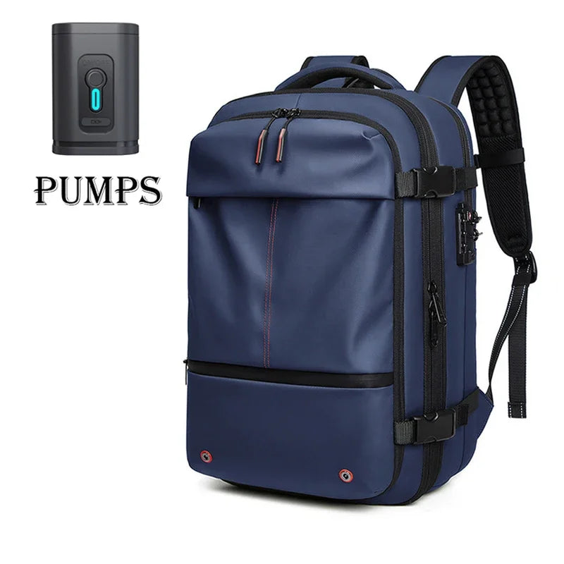 Vacuum Compression Travel Backpack – 17" Laptop, Large Capacity