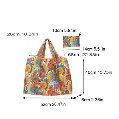 Large Capacity Foldable Reusable Shopping Bag – Eco-Friendly Tote