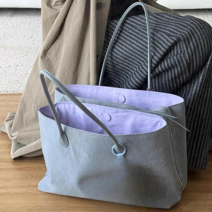 Women's Waterproof Nylon Tote Bag – Large Laptop Commuter Bag