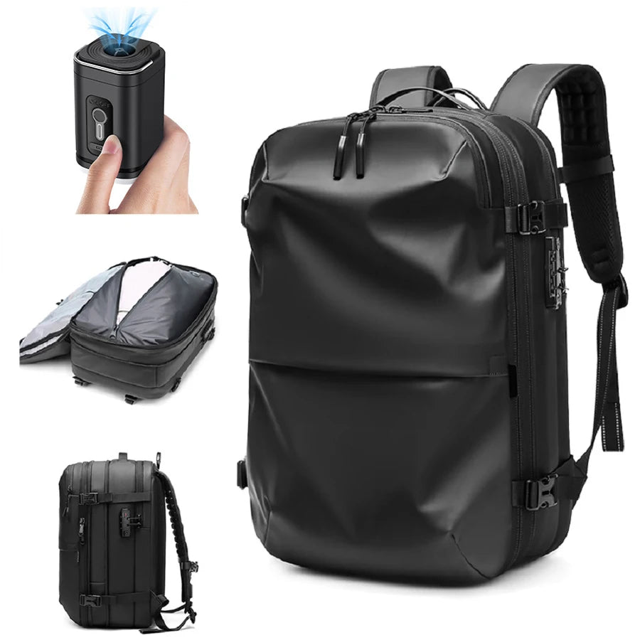 Vacuum Compression Travel Backpack – 17" Laptop Business Bag