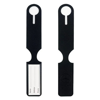 PU Leather Luggage Tag with Name ID Address Label