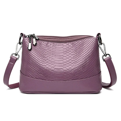 Crocodile Crossbody Bag for Women – Retro PU Leather Shoulder Purse