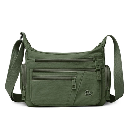 Multi-Pocket Crossbody Bag with Adjustable Strap