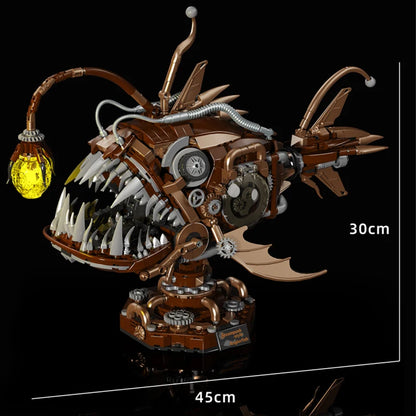 Steampunk Anglerfish MOC Building Blocks Set – 1236 Pieces