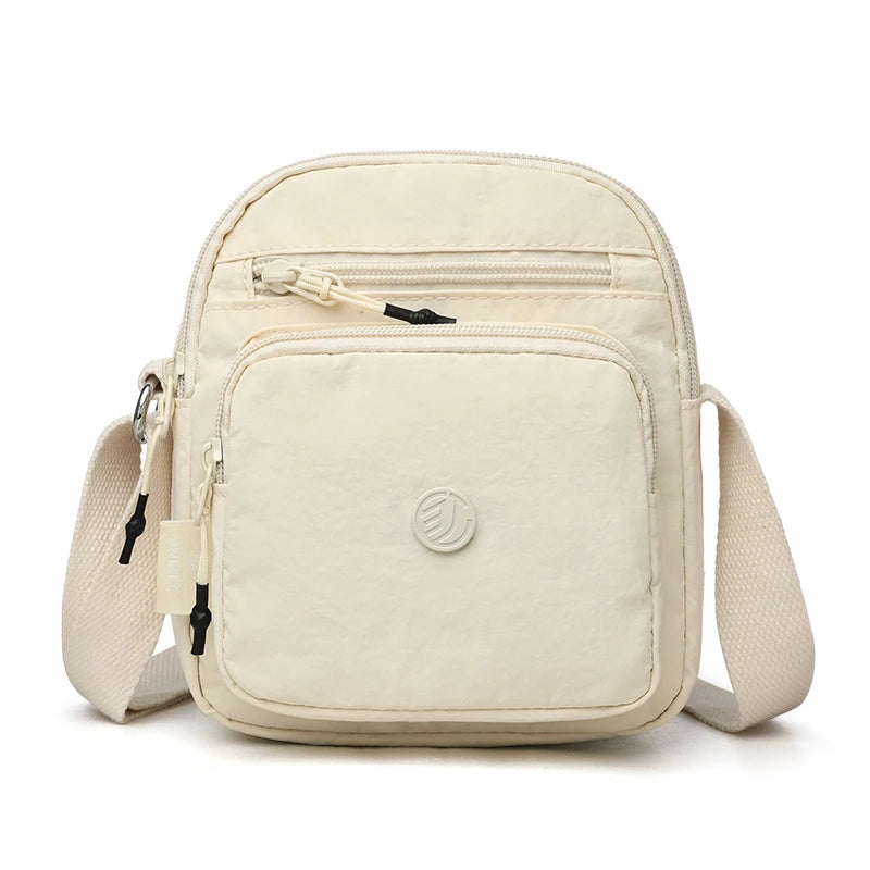 Women's Crossbody Shoulder Bag – Lightweight Oxford Multi-Pocket Purse for Travel & Business