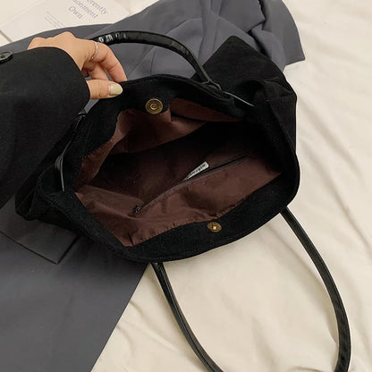 Fashionable Retro Shoulder Bag Large Capacity Casual Handbag