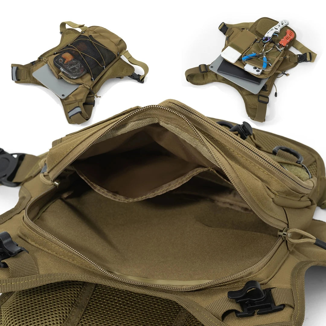 Running Hydration Vest – Men's & Women's Tactical Chest Pack for Cycling & Hiking
