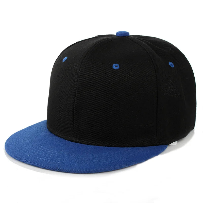 Snapback Hip Hop Cap – Flat Brim Baseball Hat for Men & Women