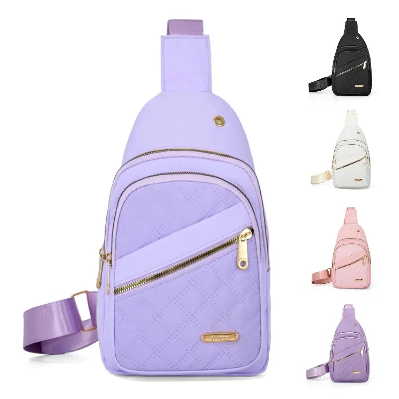 Women's Sling Chest Bag – Multi-Pocket Crossbody Shoulder Bag