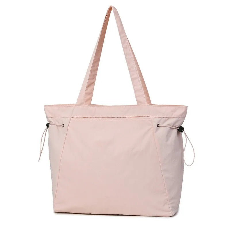 Large Drawstring Tote Bag – Women's Casual Shoulder Bag