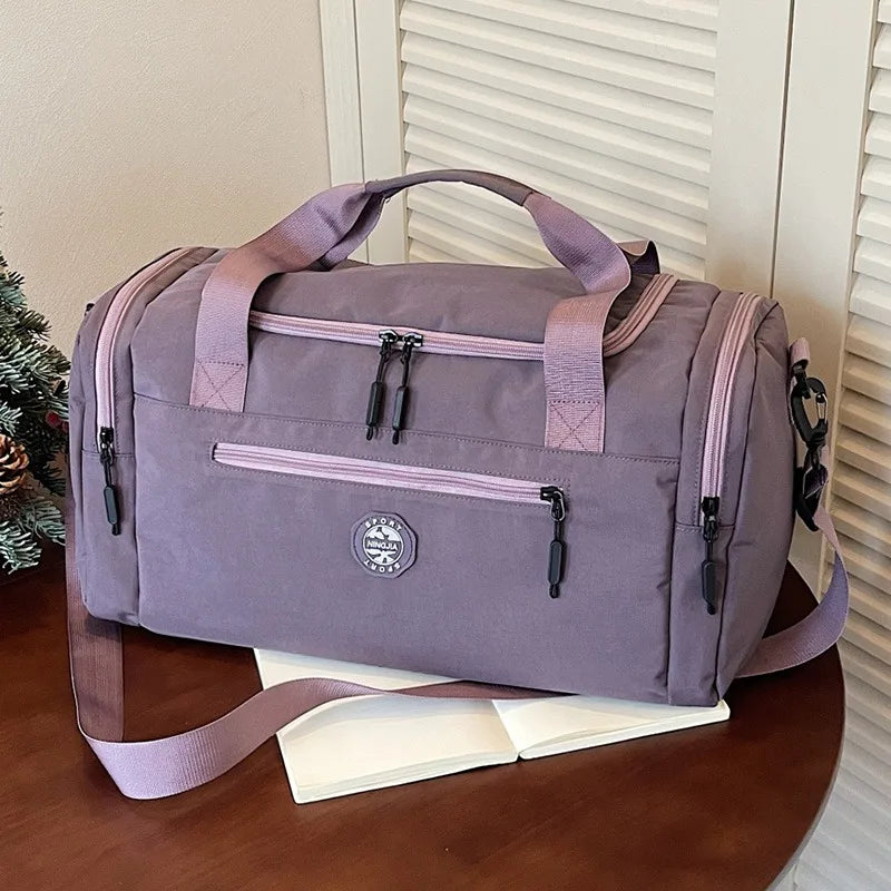 Large Capacity Gym Duffel Bag with Multiple Compartments & Adjustable Strap