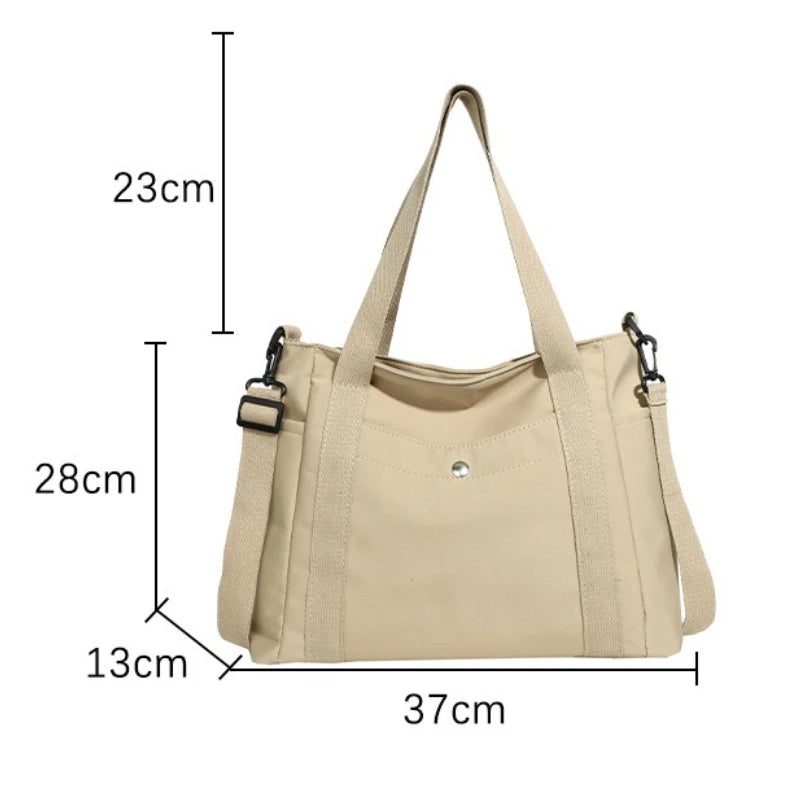Large Capacity Nylon Crossbody Bag for Women