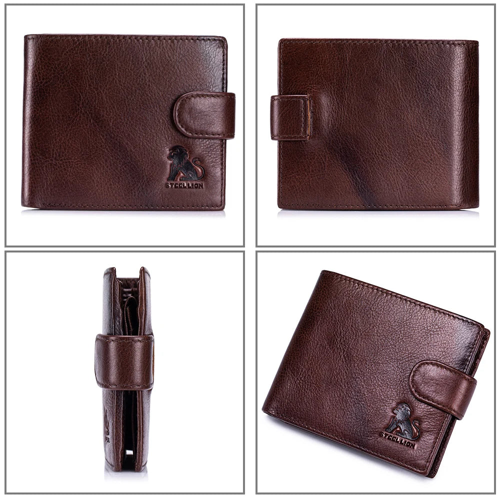 Steel Lion Men's RFID Blocking Genuine Leather Wallet