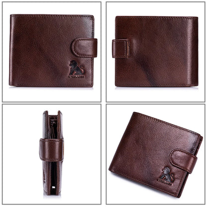 Steel Lion Men's RFID Blocking Genuine Leather Wallet