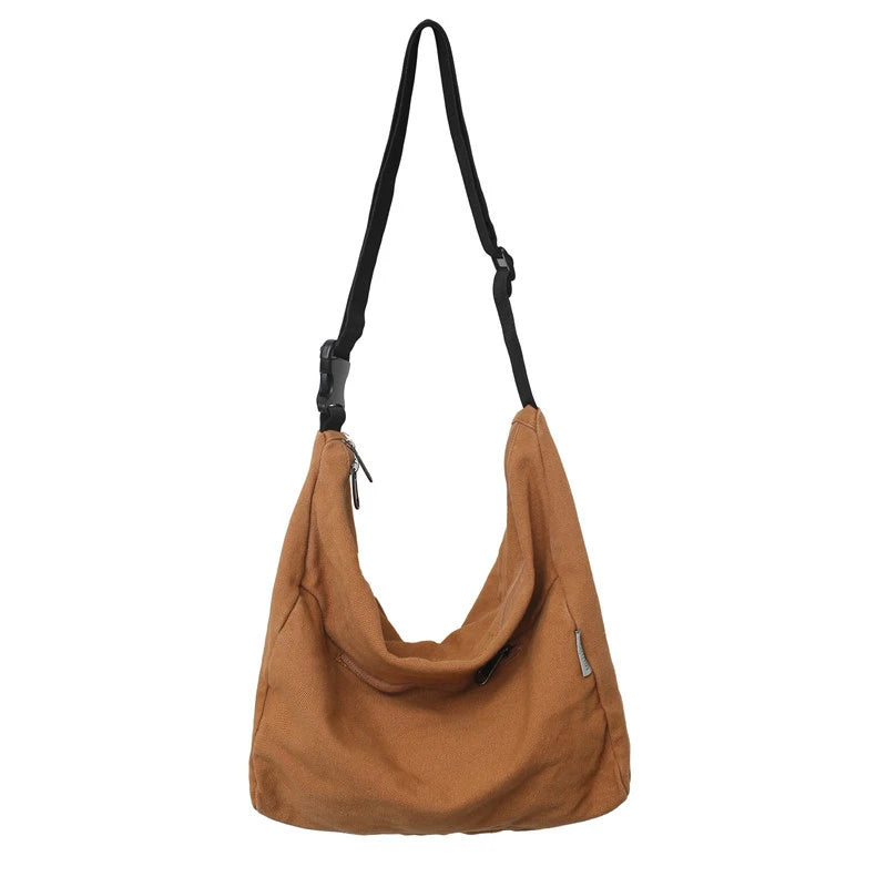 Canvas Crossbody Tote Bag for Women – Large Capacity Shoulder Bag