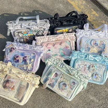 Ita Bag Clear Window Crossbody – Lolita Anime DIY Badge Bag