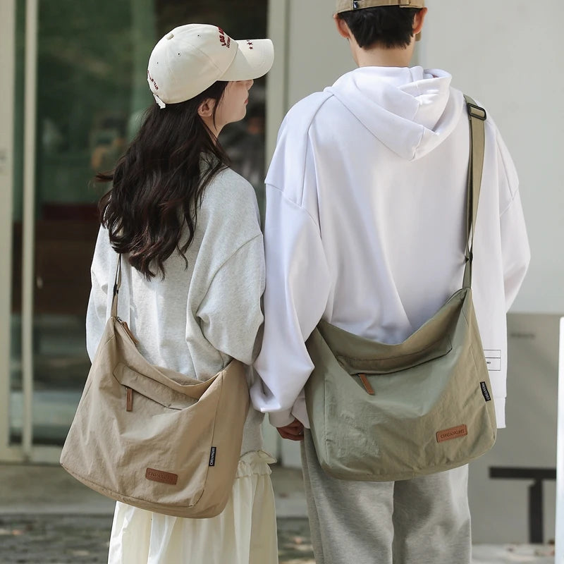 Canvas Crossbody Bag – Large Messenger Shoulder Bag Unisex