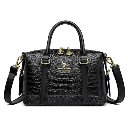 Crocodile Pattern Tote Bag for Women – Luxury Handbag & Crossbody