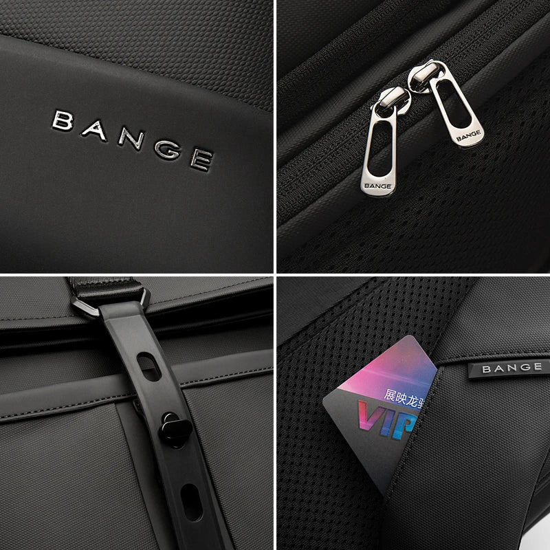 BANGE Anti-Theft Waterproof Laptop Backpack 15.6" – Business & School Bag