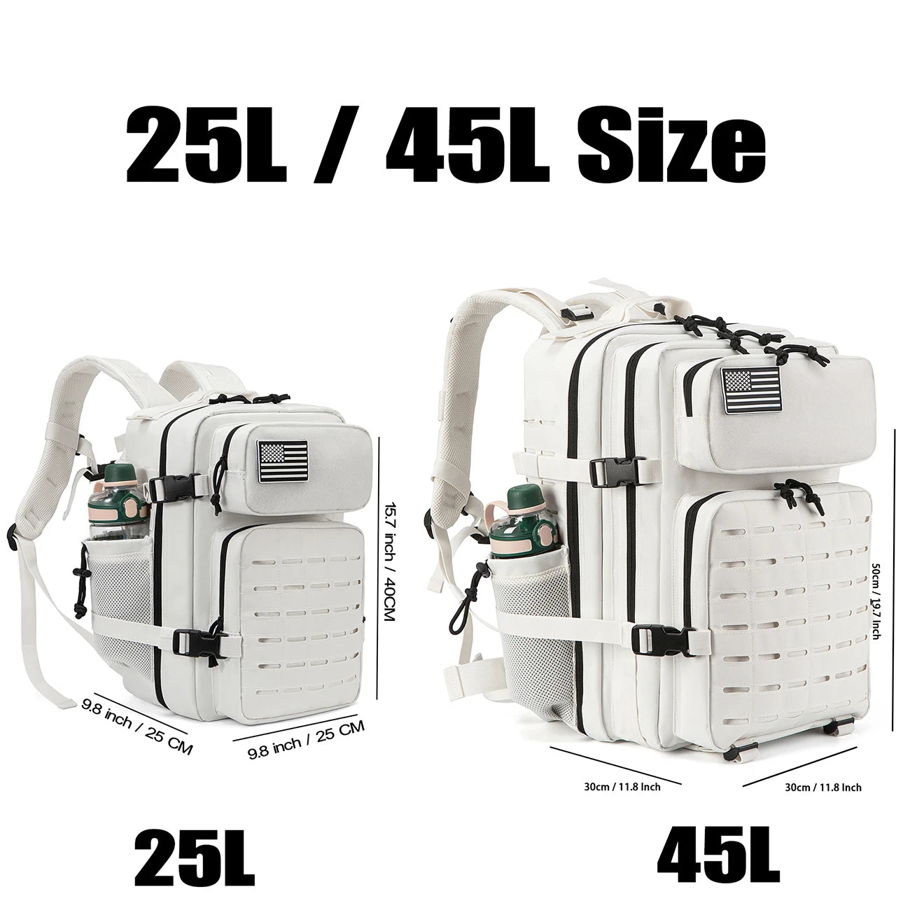 Tactical Hiking Backpack 25L 45L – Camping Fishing Outdoor Bag
