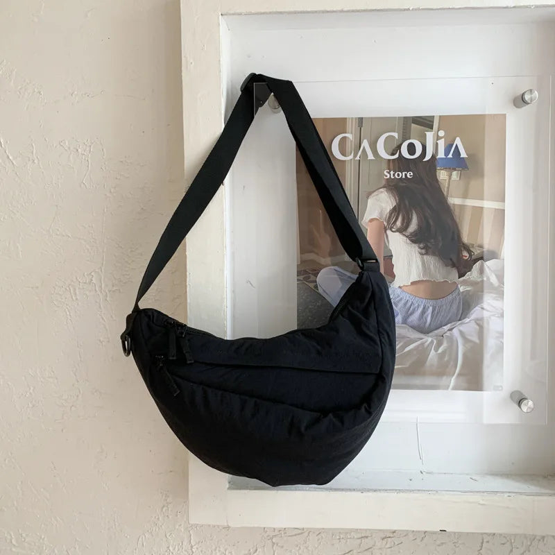 Lightweight Hobo Crossbody Bag – Casual Puffy Shoulder Bag