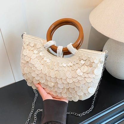 Seashell Beaded Shoulder Bag – Luxury Mermaid Crossbody