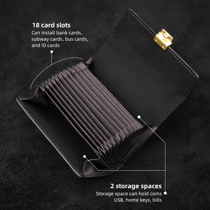 Genuine Leather Floral Embossed Wallet – Multi-Slot Card Holder