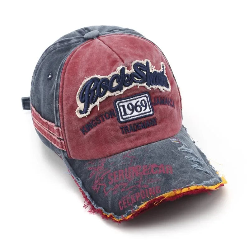 Retro Letter Embroidery Baseball Cap – Cotton Hip Hop Hat