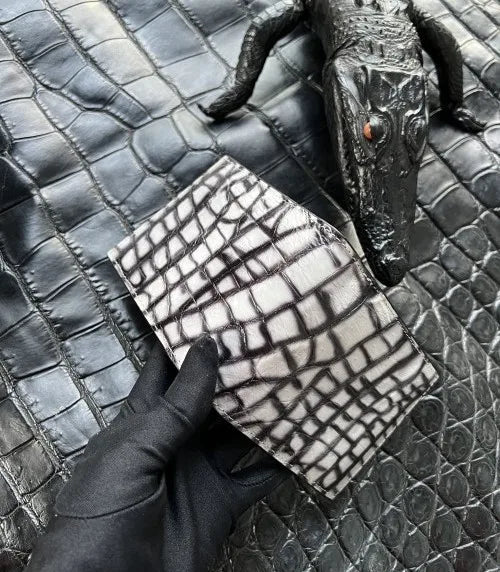Men's Crocodile Leather Wallet – Luxury Short Organizer