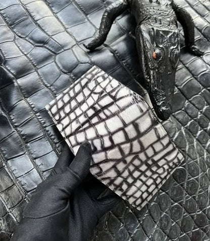 Men's Crocodile Leather Wallet – Luxury Short Organizer