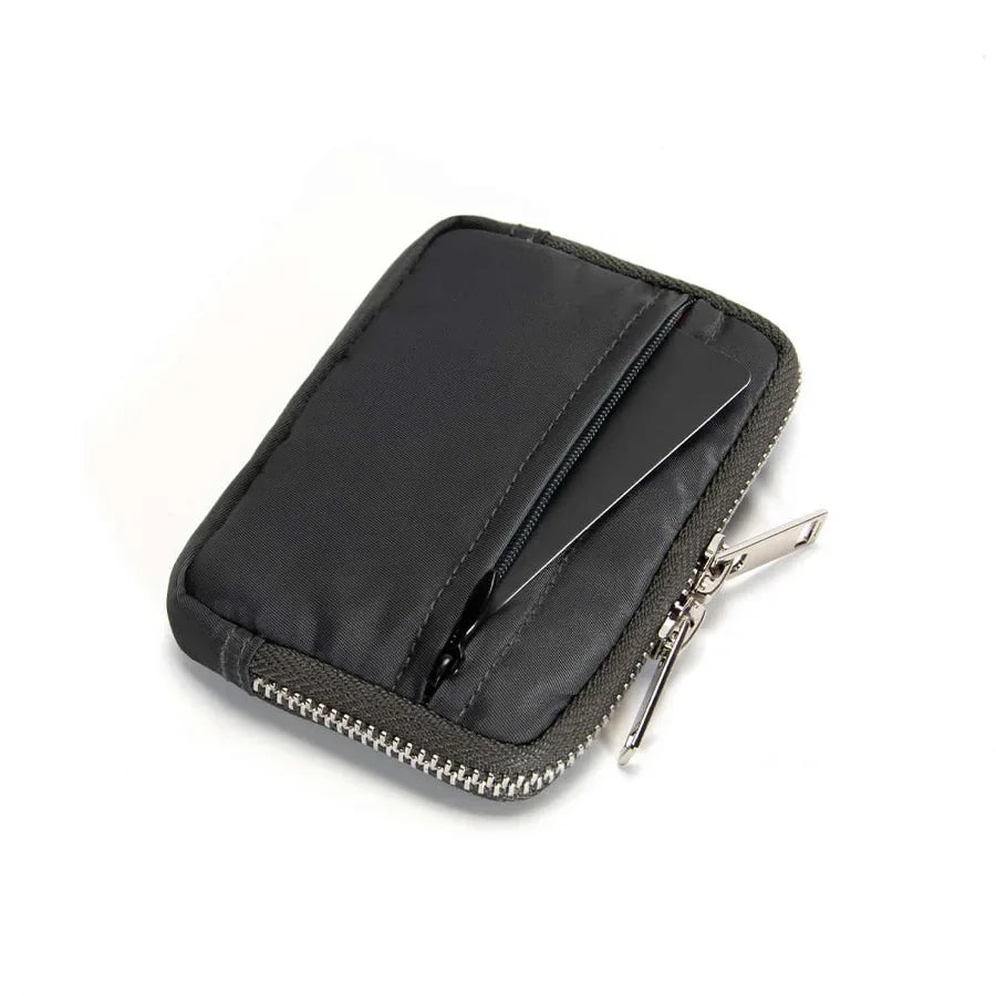 Compact Zipper Wallet & Card Holder Organizer Pouch
