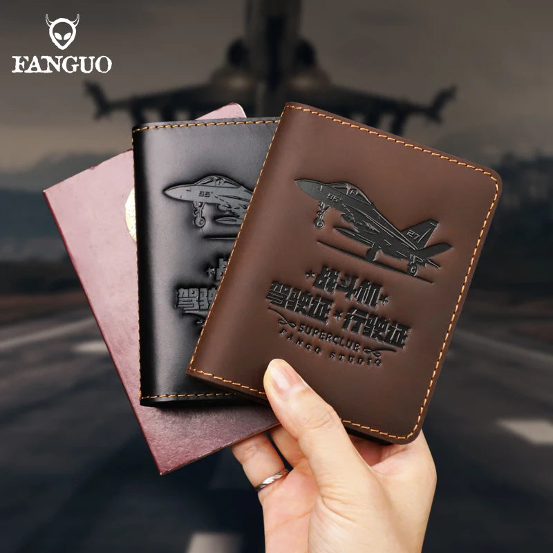 Leather Driver's License Holder & Card Wallet – Slim Bifold