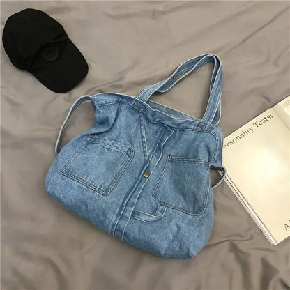 Casual Jeans Bags Denim Shoulder Women Designer Tote Crosbody Luxury Handbags Shopping Bag Bolsos