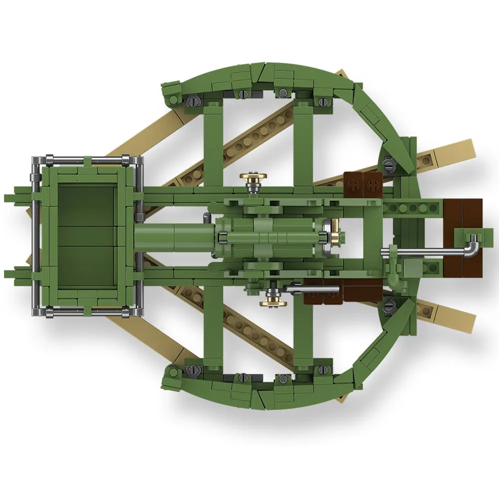 WWII Artillery Cannon Building Blocks Set