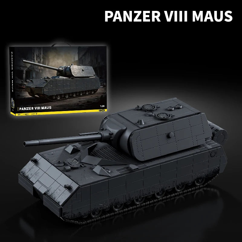 Panzer VIII Maus MOC Tank Building Set – 2416 Pcs 1:28 Scale