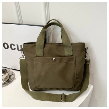 Large Capacity Canvas Crossbody Tote Bag – Women's Commuter Shoulder Bag
