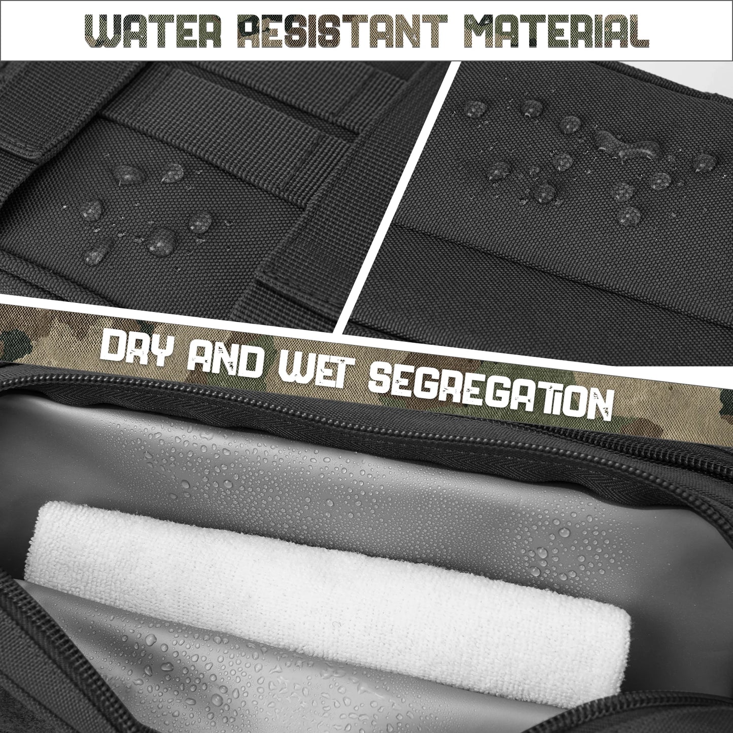 Tactical Dopp Kit – Men's Travel Toiletry Bag with MOLLE Panel