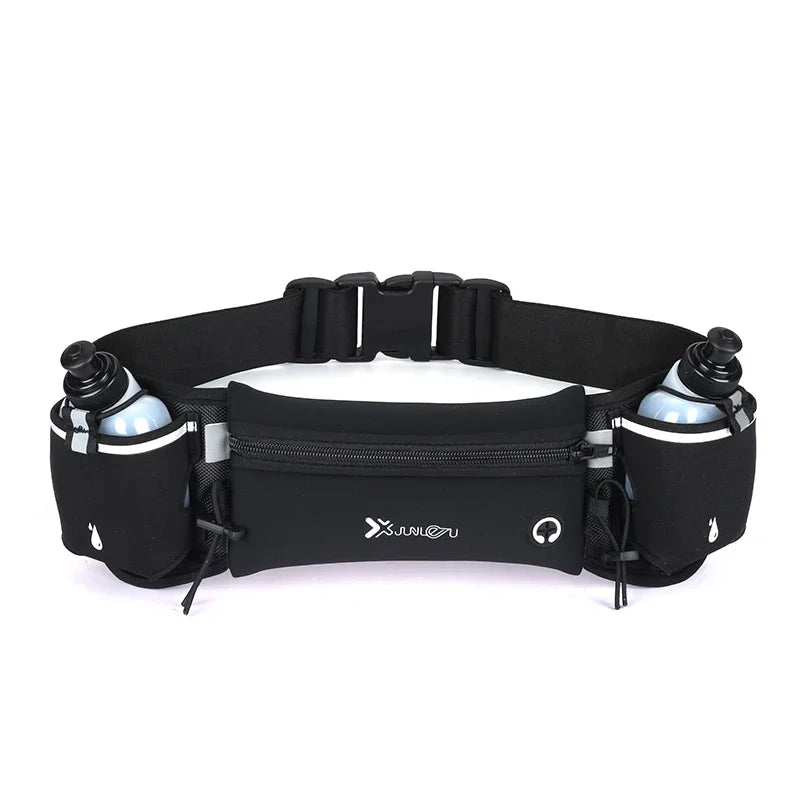 Running Belt Waist Bag - Dual Pocket Phone & Water Bottle Holder for Women