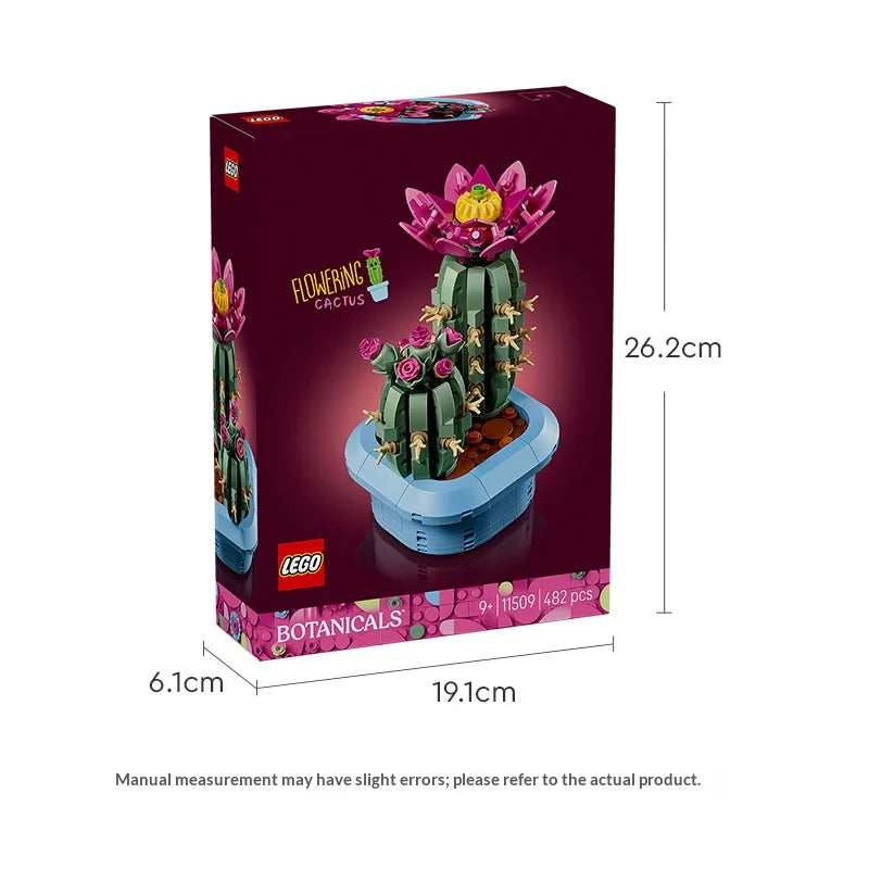 LEGO 11509 Botanicals Flowering Cactus – 482-Piece Plant Set