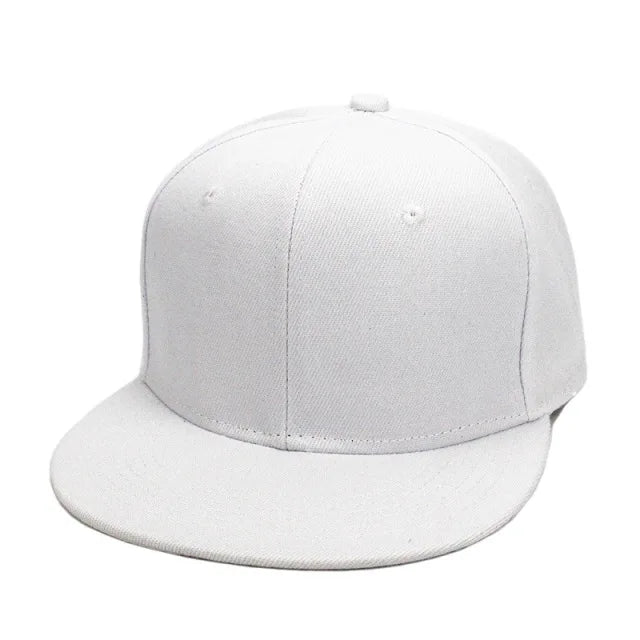 Unisex Baseball Cap Men Women Hip-Hop Flat-Brimmed Outdoor Snapback Hat Flat Brim Trendy Leisure